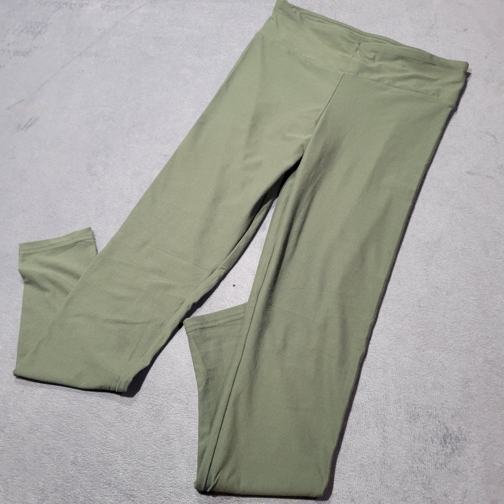 No Boundaries Leggings Women S/M Olive Green High Rise Soft Stretch‎ Athleisure